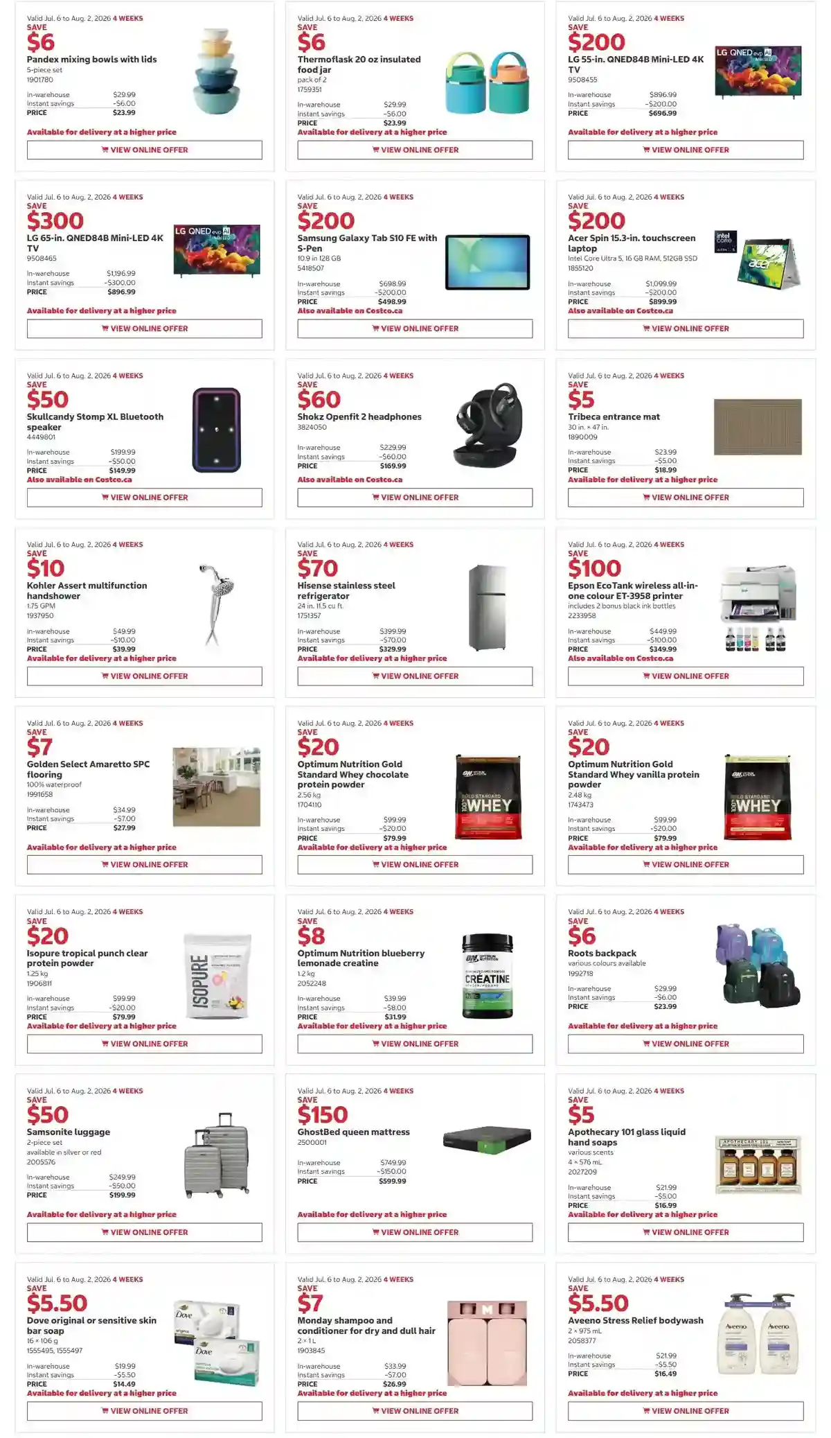 Costco monthly ads